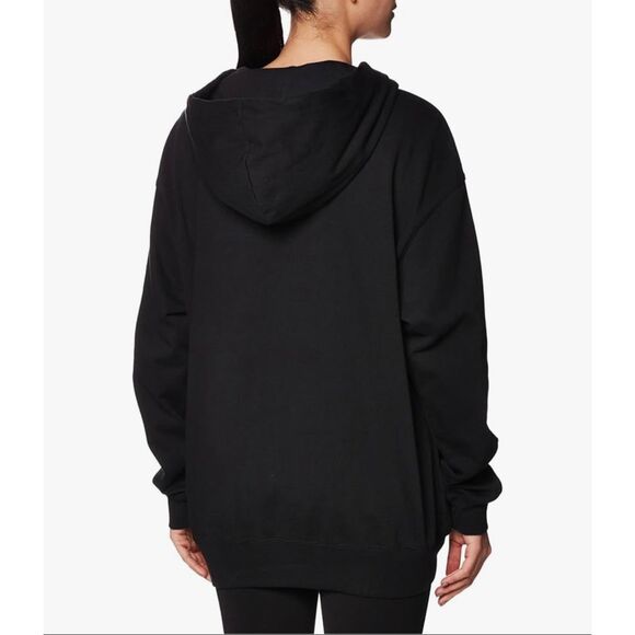 Nike Oversized Full-Zip Hoodie Jacket Black women’s Medium pockets oversized - Picture 11 of 11